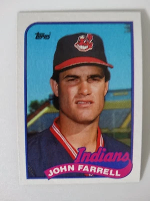 1989 Topps John Farrell Cleveland Indians Wrong Back Error Baseball Card - Image 1 of 2