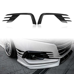 For 2022 Honda Accord YOFER Carbon Fiber Look Fog Light Lamp Cover Trim 1 Set - Picture 1 of 12