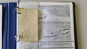 1958  Beechcraft T-34A Mentor Flight Manual Handbook - Reprint