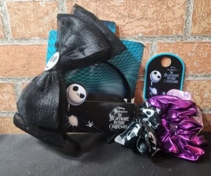 Disney The Nightmare Before Christmas Jack Skellington Headband Bow & Scrunchies - Picture 1 of 7