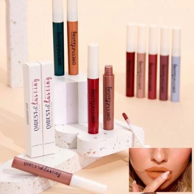 Long-Lasting Lip Gloss Velvet Matte Liquid Lipstick Waterproof Cosmetics ❀ - Image 1 of 4