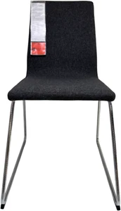 Brand New IKEA LILLANAS Chrome Plated Gunnared Dark Gray Dining Chair 105.347.71 - Picture 1 of 1