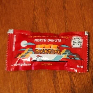 The United States of Saucemerica State Ketchup Packets by Heinz ND North Dakota - Picture 1 of 2