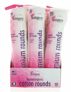 Swisspers Premium Hypoallergenic Cotton Rounds, 900-count - Picture 1 of 1