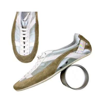 Vintage Barbara Bui Vintage lace up fashion sneakers. Size 38 EU. Blue, white - Image 1 of 4