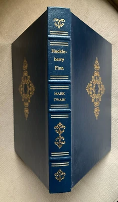The Adventures of Huckleberry Finn * Mark Twain * Decorative Leather FINE Scarce - Image 1 of 4