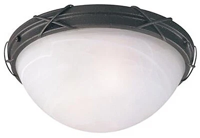 Westinghouse 69407 2 Light, Flush Mount Ceiling Fixture - Textured Rust Brow Cover