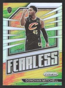 2022-23 Panini Prizm Donovan Mitchell #4 Fearless SILVER Cleveland Cavaliers - Picture 1 of 2