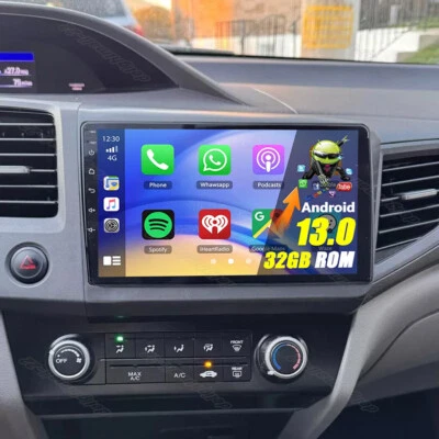 For Honda Civic 2012-2015 Android 13.0 Car Stereo Radio GPS Apple CarPlay 2+32GB - Image 1 of 4