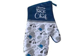 Guante de horno Jumbo impreso (7"x13") SIEMPRE SÉ AMABLE CON EL CHEF - Imagen 1 de 3