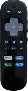 Replaced Remote Control For Onn TCL ELEMENT HISENSE Roku TV Netflix Disney+ Hulu - Picture 1 of 2