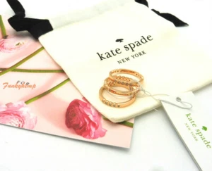 New Authentic Kate Spade Rose Gold Full Circle Ring Set Size 6,7,8 - Picture 1 of 6