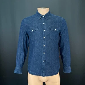 Levi's Men's Standard Fit Denim Shirt Size S Small Button-Up Long Sleeve - Picture 1 of 12