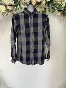JOULES Penstone Check Hemd Herren Twill Gr. M mittelblau marine grau NEU PK41 - Bild 1 von 24