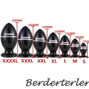 38-95mmm Plug Anal XXXL Butt Plug Big Egg Dildo Anal Dilation Suction Sex Toys - Picture 1 of 46