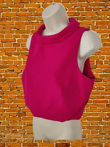 WOMENS COAST SIZE UK 12 PINK SLEEVELESS FORMAL CROPPED PARTY VEST TOP - Picture 1 of 4