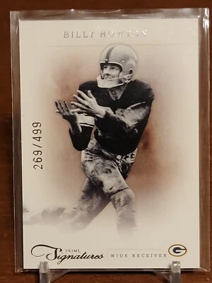 2012 Panini Prime Signatures Billy Howton #/499 #16 Green Bay Packers - Image 1 of 2