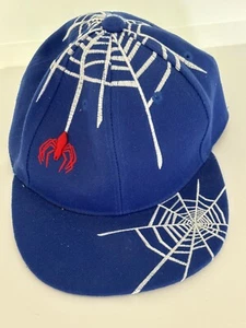 Embroidered Leader Loga Snap Back Spider Man Web Baseball Cap Very Clean - Picture 1 of 5