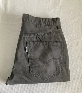 Levis White Label 33x28.5 Gray Pants Regular Straight Khaki Chino Jeans Cotton - Picture 1 of 12