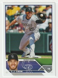 C.J. Cron - Colorado Rockies (Baseball Card) 2023 Topps # 63 Mint - Picture 1 of 1