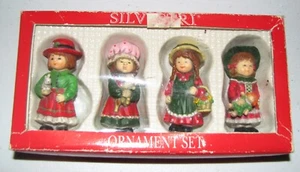 Vintage Silvestri 1" Ornament 4 Girls Fairy Garden Mini Figurines Craft Supply - Picture 1 of 2