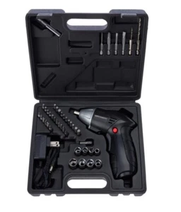 Improvements Cordless Drill with 44-piece Accessory Set & Storage Case -black - Picture 1 of 4