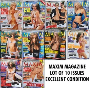 MAXIM Magazin Lot 10 Ausgaben 2004/2005 Eva Longoria Jessica Simpson TOP - Bild 1 von 12