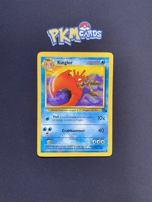 Pokémon TCG Kingler Fossil 38/62 Regular LP. - Image 1 of 3
