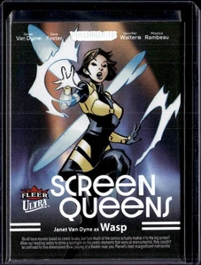 2024 Fleer Ultra Matriarchs of Marvel #SQ-10 Wasp Screen Queens (50H) - Picture 1 of 2