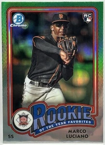 2024 Bowman - Rookie of the Year Favorites Marco Luciano #ROY-11 (RC) SF - Picture 1 of 2