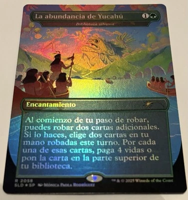 🌟 Sylvan Library La Abundancia de Yucahu SPANISH 🌈 FOIL MTG SL NALAC 🌟 - Image 1 of 2