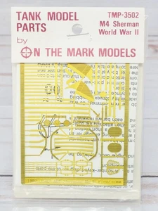 On The Mark Modelos TMP-3502, Juego de detalles de latón tanque Sherman M4 de la Segunda Guerra Mundial, 1/35 - Imagen 1 de 2