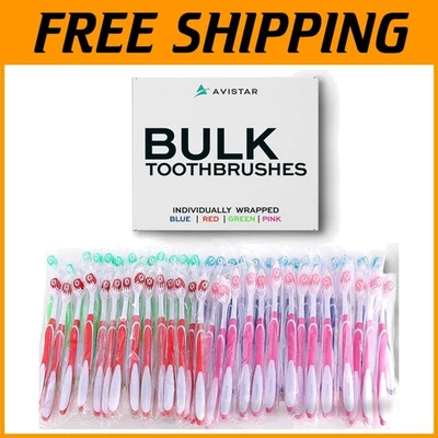 148 Individually Wrapped Toothbrushes - Bulk Assorted Colors - Image 1 of 4