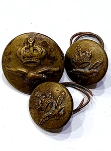 ÄGYPTEN KÖNIGREICH 3 MILITÄRKNÖPFE ÄGYPTISCHE KÖNIGLICHE LUFTWAFFEN سلاح الطيران الملكى - Bild 1 von 2