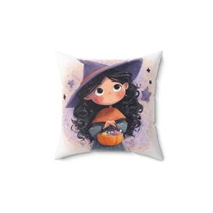 Halloween Hexe Dekokissen und Bezug Spooky Home Decor Akzentkissen - Bild 1 von 13