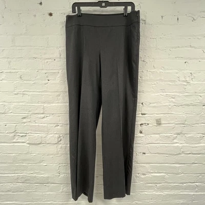 Pantalones Armani Collezioni para mujer 10 gris carbón mezcla de lana virgen cremallera lateral Foto 1 de 4