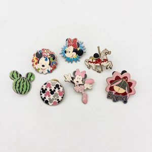 Disney Pin Lot of 7 Minnie Eeyore Carousel Watermelon LE 2010 Mickey - Picture 1 of 15