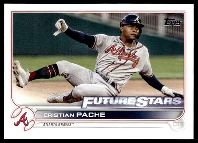 2022 Topps Future Stars Cristian Pache Atlanta Braves #233 - Image 1 of 2