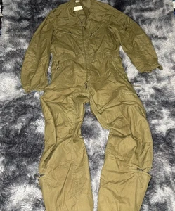 US Military Army Combat Vehicle Coveralls CVC FR Size Medium Long 1986 235-H - Picture 1 of 4