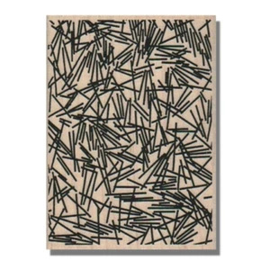 Mounted Rubber Stamp, Lines Background, Design,Media,Collage, Art,Shape,Texture - Picture 1 of 3