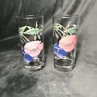 2 VTG ROSE HIP TUMBLERS Iced Tea Water Glasses Franciscan Style (Not Real One)