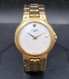 CYMA LE LOCLE Watch 02-0139-002 Quartz Mens/Unisex 32mm Swiss Made c.1980/90s - Picture 1 of 18