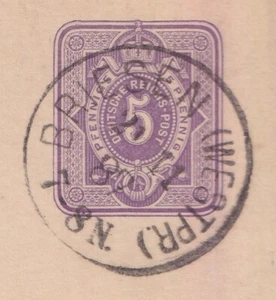72845) BRIESEN Westpreußen Stempel 1887 auf Postkarte - Bild 1 von 3