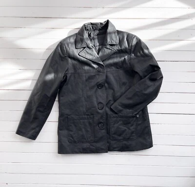 Chaqueta de cuero negra Route 66 de colección talla L Foto 1 de 4