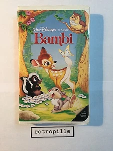 Bambi, Walt Disney, Black Diamond, Big Label, Vhs, englisch, Selten, Rare, Top - Bild 1 von 10