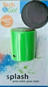 Tech & Go Splash Mini Rechargeable Portable Speaker - Green - Picture 1 of 3