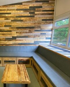 Reclaimed Neutrals Rustic Pallet Wood Wall Cladding Pack - Mixed Colours 1m2