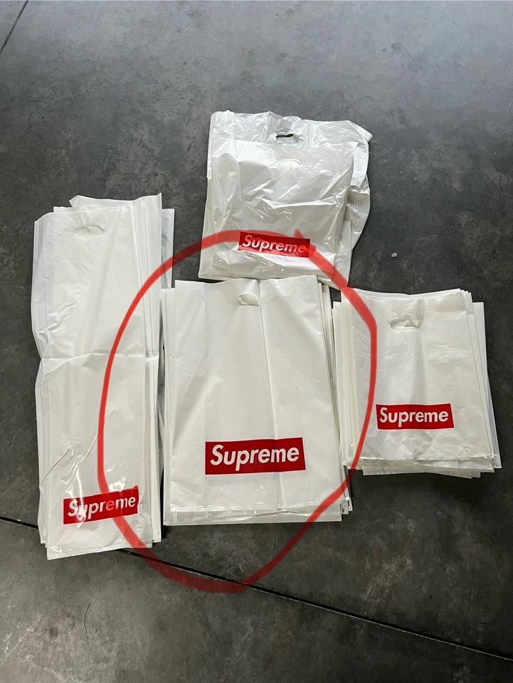 Supreme Grandes Bolsas Plástico Tienda 16x23" Lote De 11 Foto 1 de 1