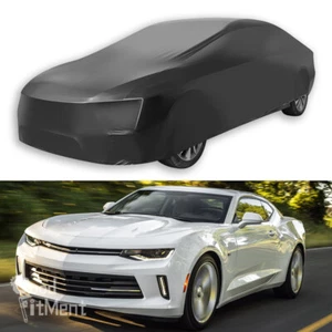 Schwarz Indoor Draussen Wasserdicht Autoabdeckung Car Cover Für Chevrolet Camaro - Bild 1 von 12