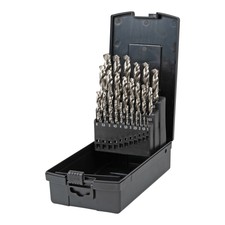 STIER Spiralbohrer Set Premium Metallbohrer Stahlbohrer 25 teilig HSS Co8 HSS E